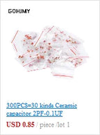 20pcs 2W Metal film resistor 1% 1R~1M 2.2R 4.7R 10R 22R 47R 100R 220R 470R 1K 10K 100K 2.2 4.7 10 22 47 100 220 470 ohm
