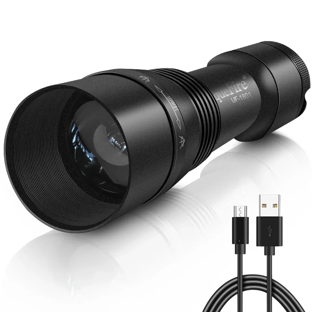 UniqueFire 1801 T38 T50 T67mm IR940nm 850nm LED Infrared Flashlight illuminator USB Rechargeable IR Hunting Torch Night Vision