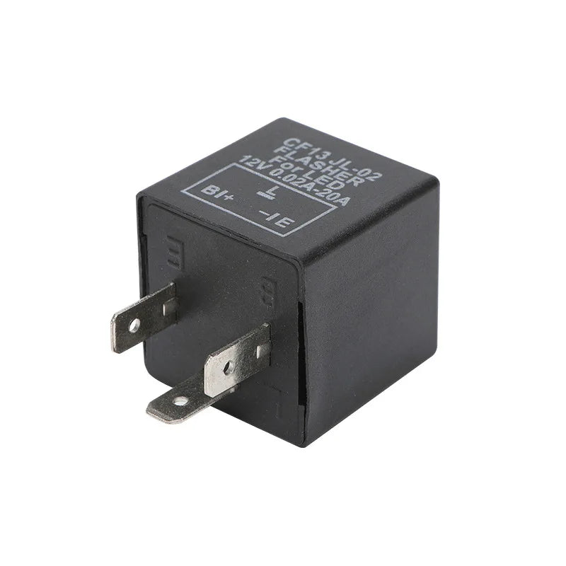 CF13 CF14 JL-02 3-Pin LED Flasher Flash Relay for Turn Signal Light Hyper Flash Fix 12V LED Relay for Car Motorcycle Accessories