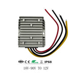 DC 24V 36V 48V 60V 72V 18-90V to 12V 10A 20A 30A 40A DC DC Converter Step Down Voltage Regulator Transformer Car Power Supply