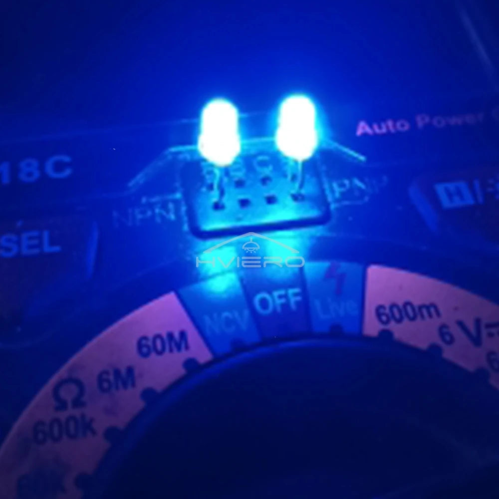 100-1000X 3mm Ball Bulb Led White Green Yellow Blue White Red Ultra Bright Light Emitting Diode Round Head with Edge Short Feet