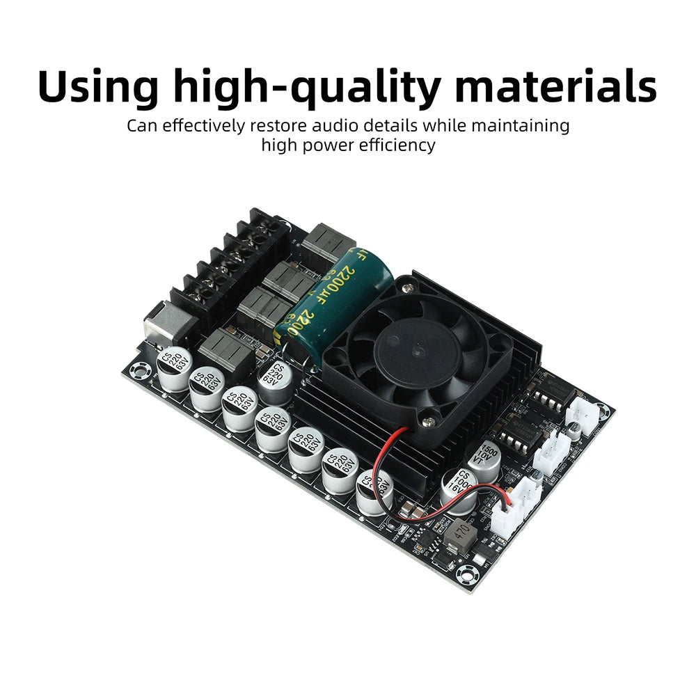 DC 18-55V TPA3255 Fever HIFI Digital Amplifier Board 300W+300W High Power Stereo Amplifier Module No Bluetooth