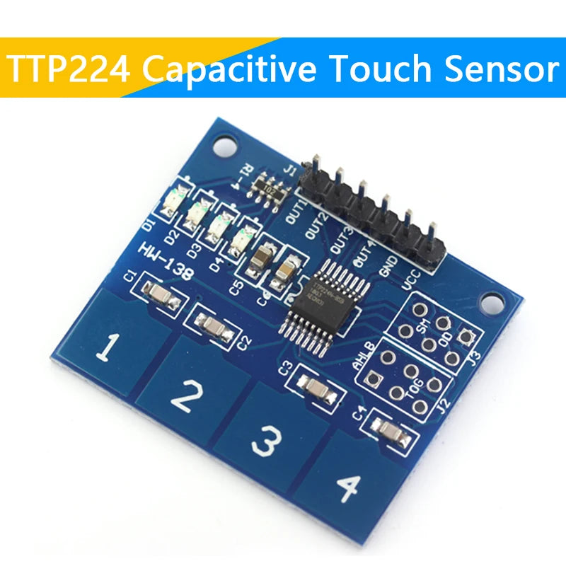 TTP223 TTP224 TTP226 TTP229 1/4/8/16Channel Jog Digital Touch Button Sensor Capacitive Switch Modules Accessories for Arduino