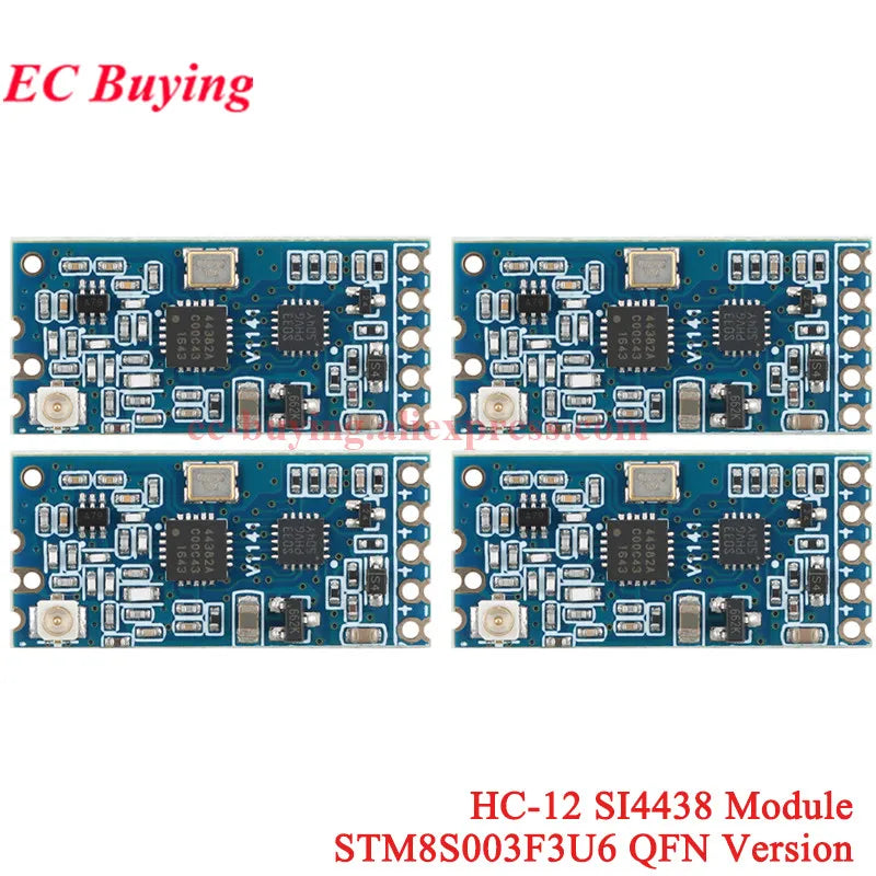 20Pcs/1pc HC-12 433Mhz SI4438 SI4463 Wireless Serial Port Module 1000m UART 3.3V/5V TTL Level With Antenna Bluetooth-compatible