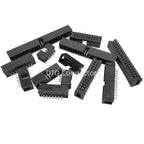 10-50Pcs DC3 IDC JTAG Socket 6-50Pin Male Header Connector 2.54mm Pitch Straight Needle DC3 ISP Double-spaced 2*6-50P DC3 Header