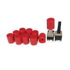 10pcs Free shopping 8.5*8.5 mm 6 Pin Mini Self-locking/Momentary Push Button Switch DIP DPDT Multimeter switch