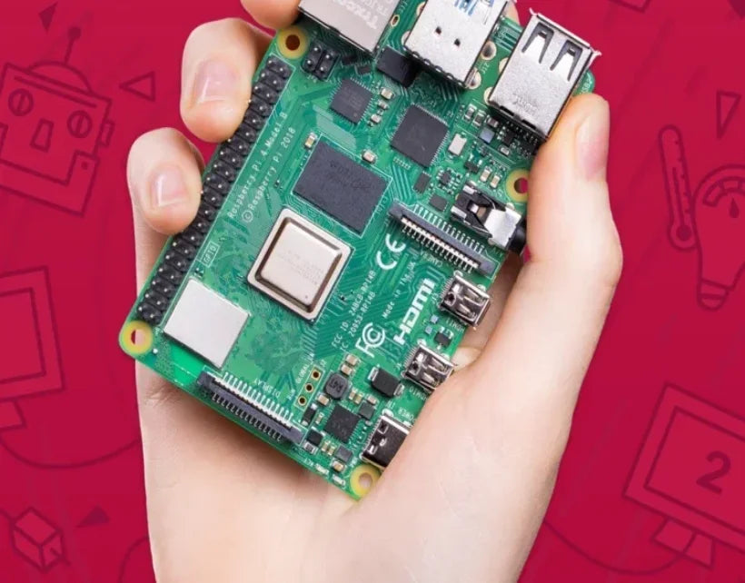 Original Raspberry Pi 4 Model B 1GB/2GB/4GB/8GB RAM 64 bit quad core processor 1.5GHz, supports WiFi Bluetooth 5.0