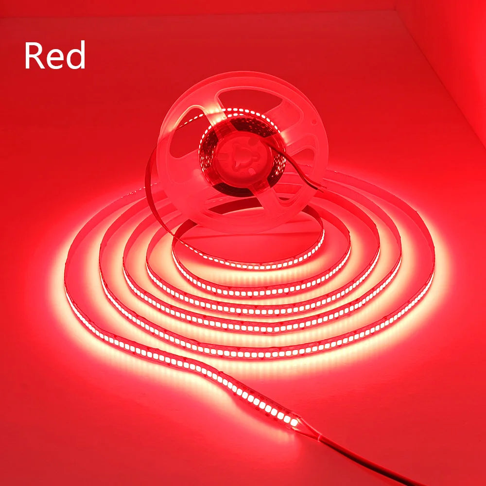 240LEDs/m LED Strip 2835 DC12V 24V Home Light Strip 5M 1200LEDs High Light Red Green Blue Flexible And Cuttable Soft Lamp Bar