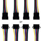 2Pin 3Pin 4Pin 5Pin 6Pin JST Led Connector Wire Cable Male/Female For WS2812B WS2811 WS2815 Led Strip Light 10Pair-100Pair