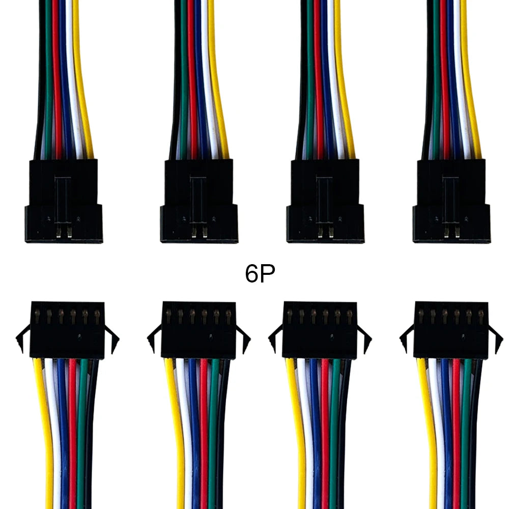 2Pin 3Pin 4Pin 5Pin 6Pin JST Led Connector Wire Cable Male/Female For WS2812B WS2811 WS2815 Led Strip Light 10Pair-100Pair