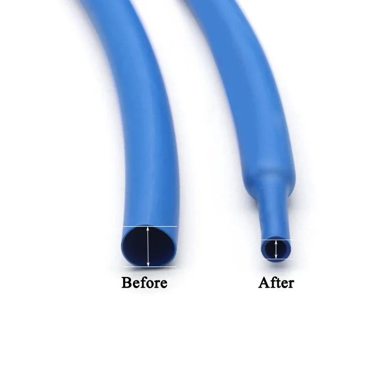 1 Meter Dia 1 2 3 4 5 6 7 8 9 10 12 14 16 20 25 30 40 50 MM Heat Shrink Tube 2:1 Polyolefin Thermal Cable Sleeve Insulated