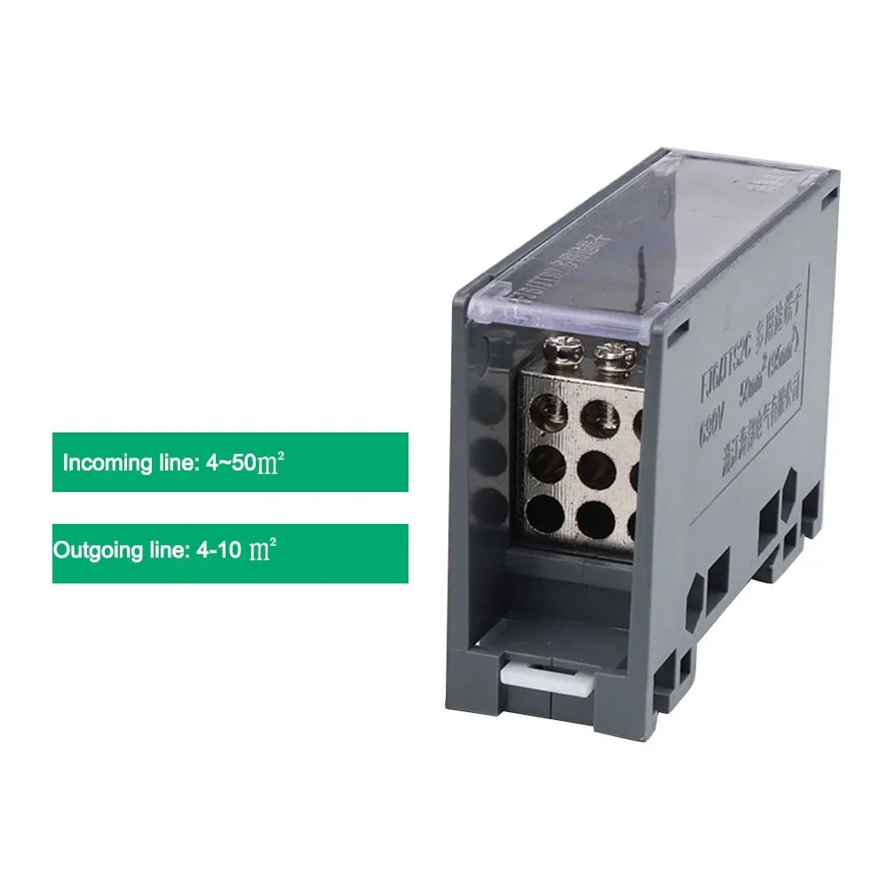 High Quality Din Rail Terminal Block One in Multiple out Distribution Box Universal Power Junction Box Wiring Terminal