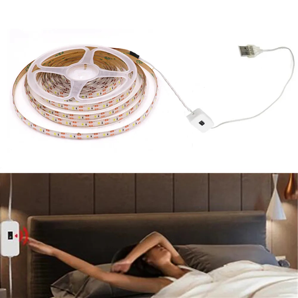 5V USB LED Strip Light Battery Power SMD 2835 3528 60LED 1m 2m 5m White Warm Red Blue Green Ribbon Cabinet Lights Night DC5V