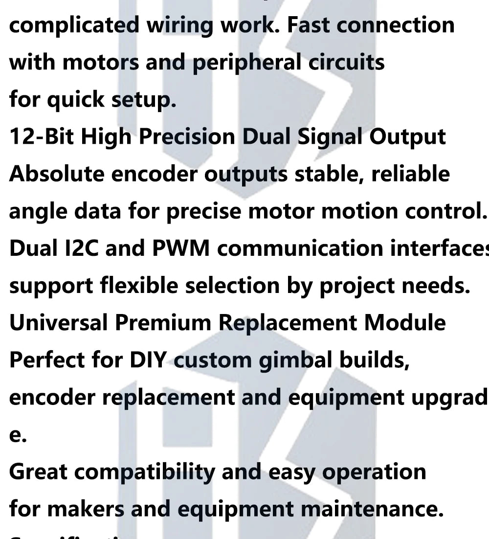 AS5600 Encoder PWM/I2C Interface Accuracy 12bit Brushless Motor AS5600 Magnetic Encoder with Wire