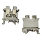 5 Pcs UK-10N DIN Rail Terminal Blocks, 10mm² Screw Clamp Connectors, Universal Feed-Through Wiring Terminals