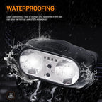 Mini Rechargeable Sensor Headlamp with Powerful COB LED USB Head Flashlight for Fishing Camping - Front Lantern Torch Headlights