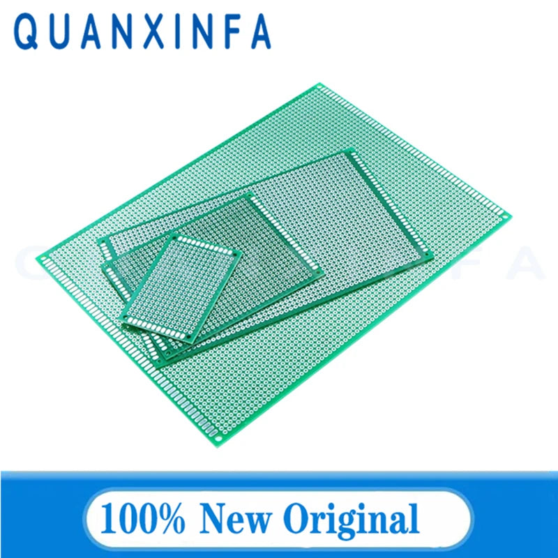 1-5PCS 6x8 5x7 4x6 3x7 2x8cm Hole plate General printed circuit board double-sided tinspray plate universal board 8*12CM 9*15CM