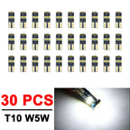 2/4/10/50 PCS T10 W5W LED Bulb CANBUS 12V 4014-15SMD 6500K White Car Interior Dome Door Courtesy  Glove Box License Plate Lights