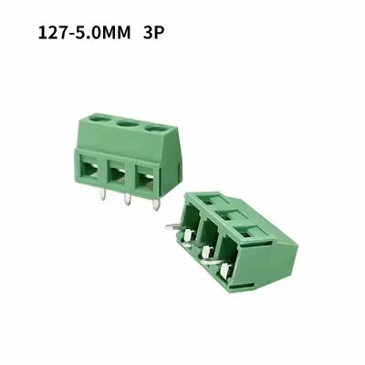 10Pcs KF127 5.0mm Pitch PCB Wire Terminals Block KF127 2Pin 3Pin Spliceable Straight Pin Screw Terminal 26-14AWG Cable Connector