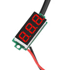 DC4-28V 0.28-inch Mini Two-Line Digital Thermometer Tester LED Display DS18B20 Waterproof Metal Probe -50 ℃~125 ℃