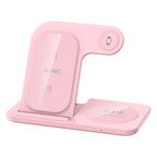 LED Fast Wireless Charger Stand 3 in 1 Foldable Charging Station For iPhone 17 16 15 14 13 12 Apple Watch 9 8 7 6 5 Airpods Pro