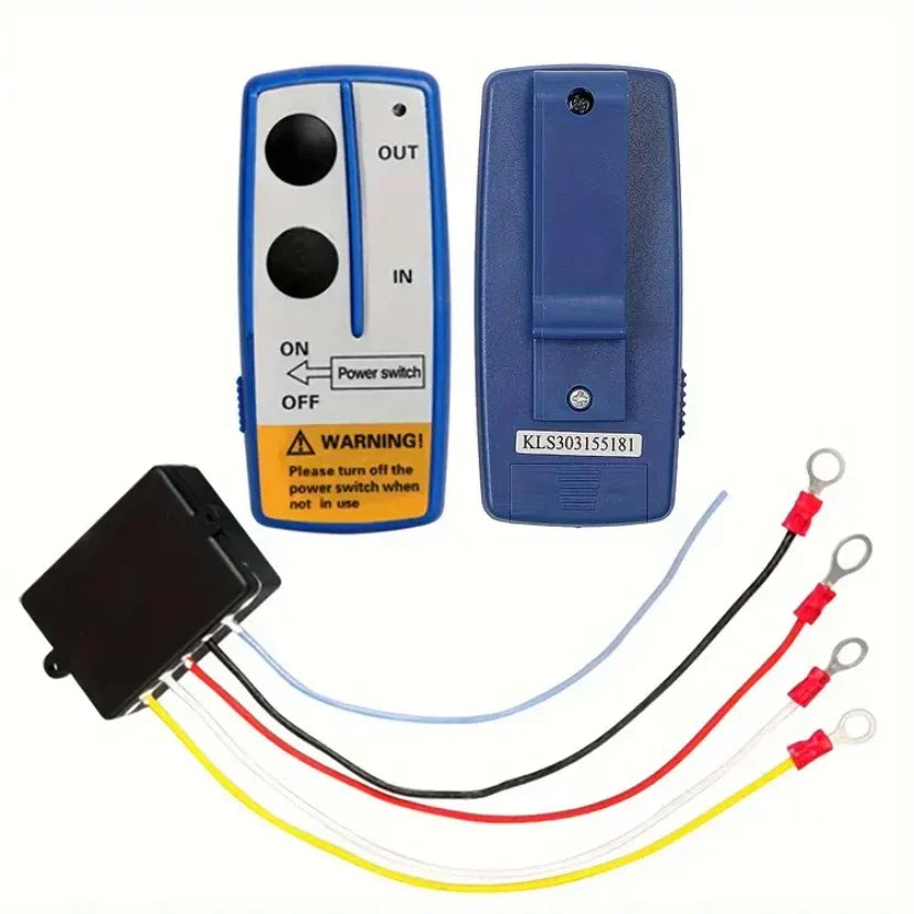12V 250A Winch Remote Contactor Winch Control Solenoid Relay Twin Wireless Remote Kit Car Motorcycle Off Roaders Accessories