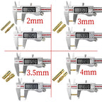 2/5/10/20 Pair 2mm 3mm 3.5mm 4mm Gold Plated Bullet Banana Plug Male Female Connector for RC Battery Motor ESC Drone DIY Parts