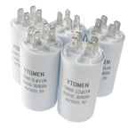 AC 450V CBB60 Dual Insert Motor Starting Capacitor 4pin 4UF-60UF Replacement Motor Run Capacitors For Air Compressor Water Pump