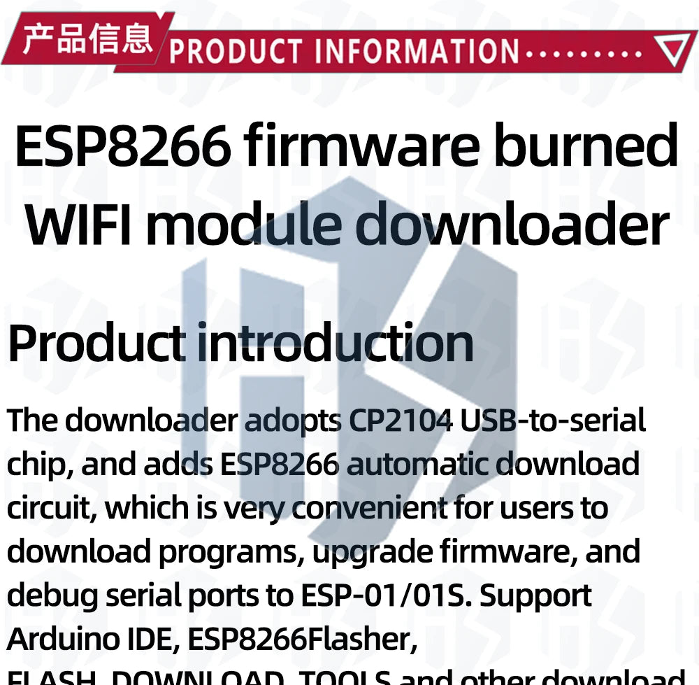 ESP8266  cp2104 ESP-01 ESP-01S WIFI module downloader ESP LINK v1.0   for arduino respberry pi