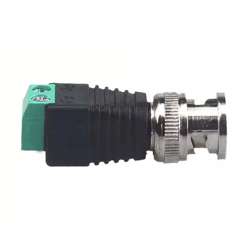 5/20PCS Male Metal BNC Connector with DC Connector Screw Terminal UTP Video Balun for CCTV Surveillance Camera CCTV System