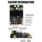 DC 9-30V Bluetooth Power Amplifier Module 2×100W Dual Channel APP Tuning Audio Board for Home Outdoor Speaker DIY Audio Upgrade