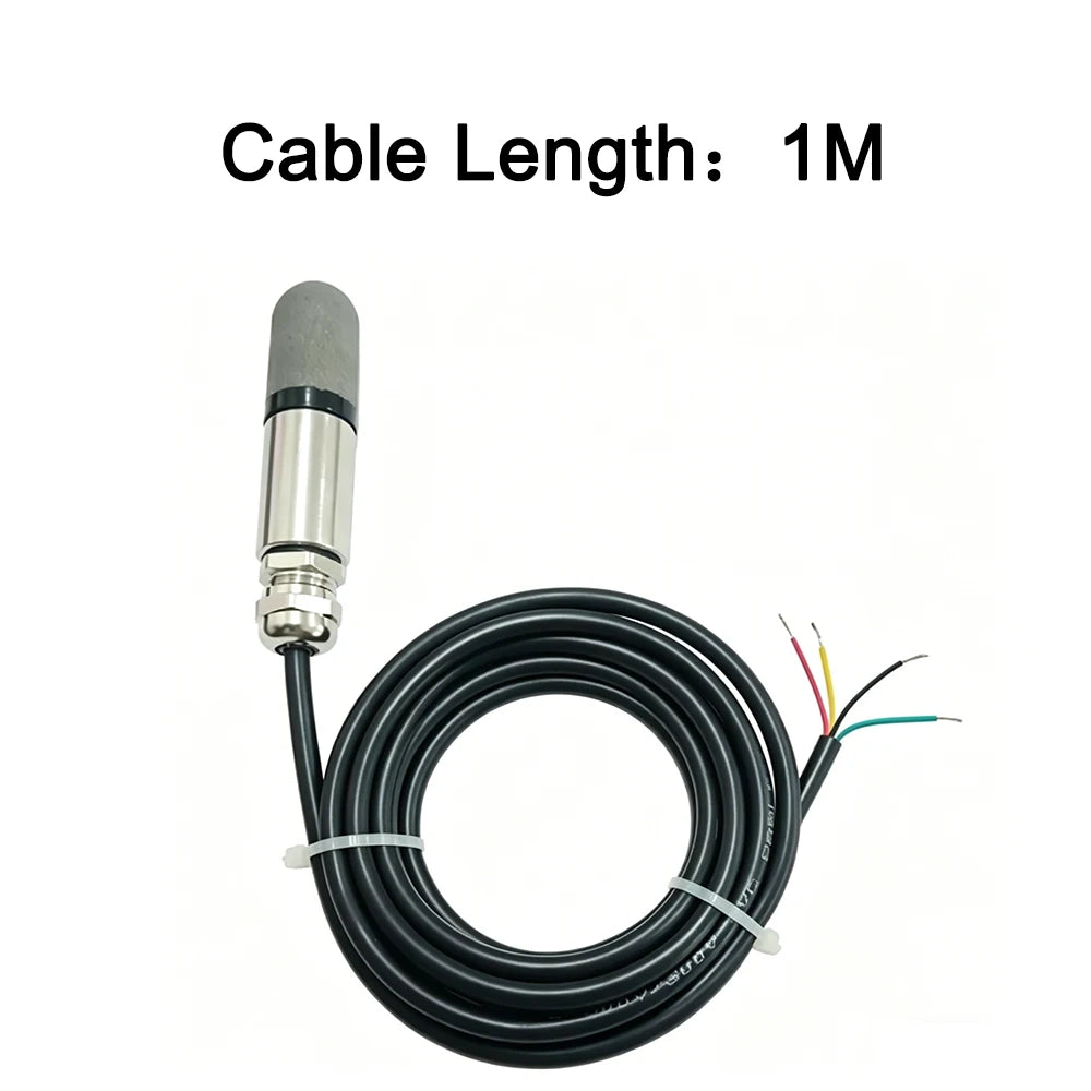 1PCS SHT40 SHT30 SHT20 SHTC3 SHT41 SHT35 SHT31 Temperature Humidity Sensor PE Waterproof I2C Probe with IIC Interface
