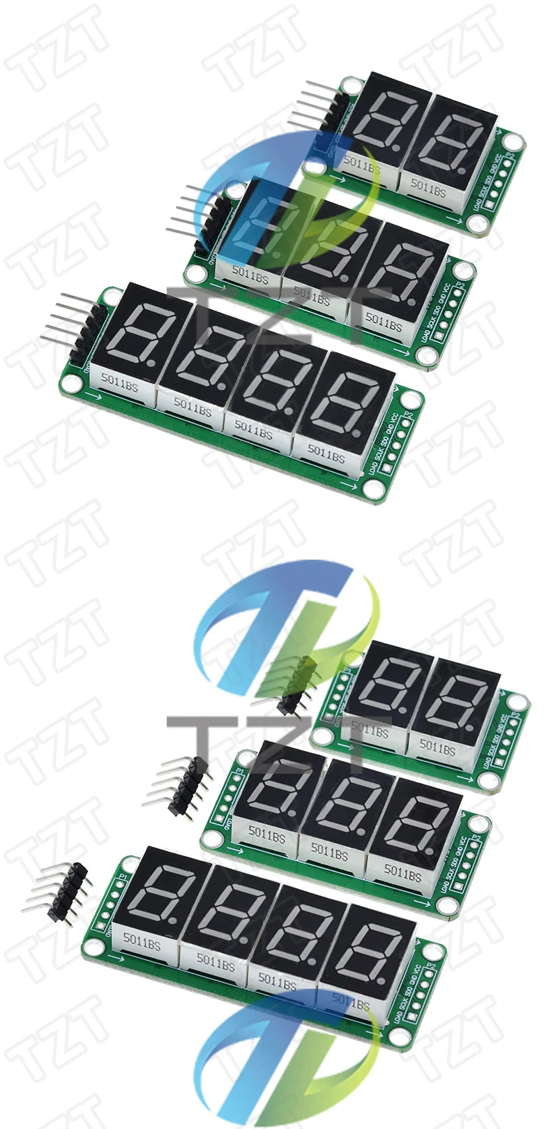 Static Drive 2 3 4 Segment Digital Tube LED Display Module 2 Digital 74HC595 Tube 100% New original For Arduino