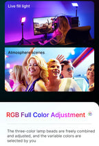 Ulanzi VL120 Full Color RGB Video Light 2500K-9000K LED Photography Lighting Dimmable Camera Light Live Vlog Fill Light