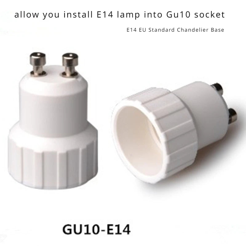 2pcs GU10 to E14 E12 GU10 MR16 G5.3 G9 E26/E27 CFL LED Light Socket Lamp Bub Base Holder Converter Adapter
