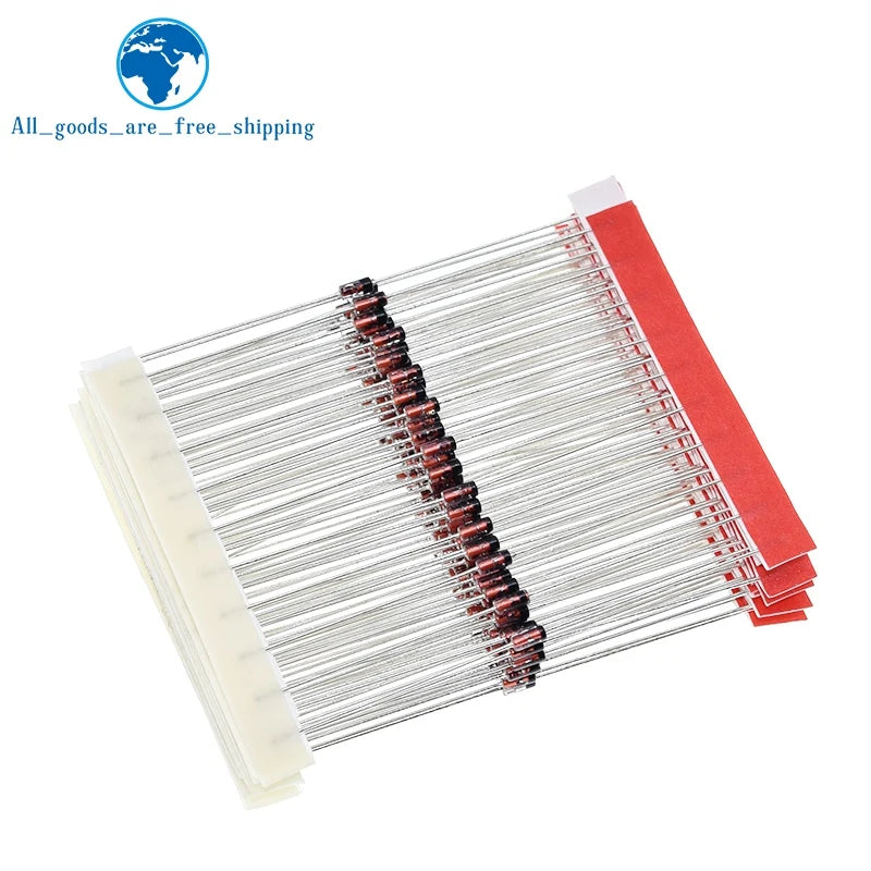 140pcs 1/2W Zener Diode Assorted Kit DO-35 0.5W 3.3V-30V 14Values Each 10pcs DIY Sample Set