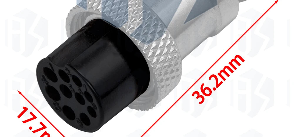 2-7 Pin GX16 Aviation Connector, Metal Male Plug Female Socket Industrial Wiring Terminal Adapter