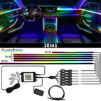 Symphony Car Ambient Lights Kit 18 in 1 LED Interior RGB APP Control Acrylic Guide Strip Light Auto Atmosphere Lamp