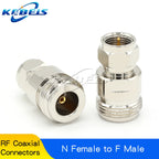 1PCS L16 N To F TV Male Female Straight Connector Adapter L16 N Male Female To F TV Male Female Imperial Coax Converter