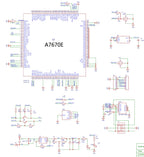 SIMCOM A7670E FASE 4G Cat 1 with GSM GPS Module Development Core Board A7670E-FASE A7670E-LASE TTL Serial Port USB