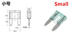 100/50/10pcs Miniature M2 Small Medium Car Fuses Automotive Blade Type Fuse 1A 2A 3A 5A 7.5A 10A 15A 20A 25A 30A 35A 40A 50A