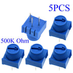 5-100pcs 3386P-1-103 1k 2k 5k 10k 20k  0.5W, 1/2W PC Pins Through Hole Trimmer Potentiometer Cermet 1 Turn Top Adjustment