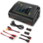 HTRC Lipo Charger T240/L6X2 DUO AC 150W DC 240W 10A Touch Screen Dual Channel Battery Balance Charger Discharger For RC Toy