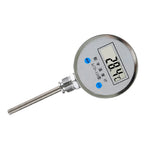 Digital Bimetal Thermometer LCD‑110 Stainless Steel Probe High Precision Water Temp Gauge Axial/Radial Mount IP65