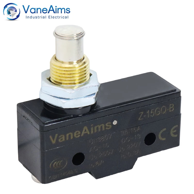 Z-15 Micro Limit switch Travel Switch Small Horizontal Roller Lever 15A 250V 1NO1NC Normally Open Normally Closed Travel Switch