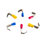 50Pcs PBDD Piggy Back Disconnectors, Pre-insulated Wire Terminals (Red/Blue/Yellow 1.25-5.5mm) - Insulated Spade Connectors