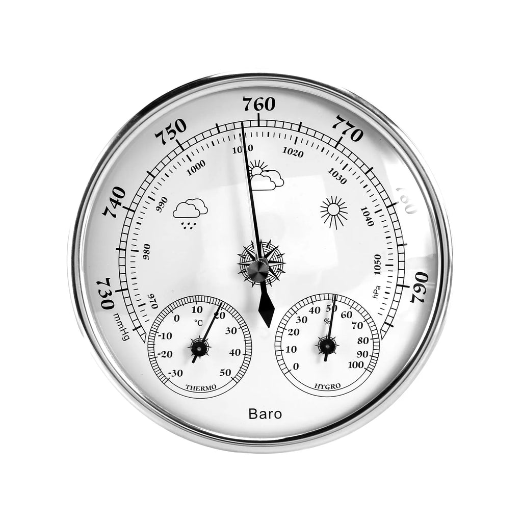 AS63-Wall Mounted Household Thermometer Hygrometer High Accuracy Pressure Gauge Air Weather Instrument Barometer