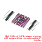 ADS1115 ADS1015 MCP4725 AD5593 ADS1110 ADS1118 ADS1120 ADS1220 MCP3421 SGM58031 PCF8591 Analog-to-Digital Breakout Board Module