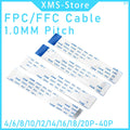 5PCS FPC FFC Ribbon Flexible Flat Cable 4/5/6/8/10/12/14/16/18/20/30/40Pin Pitch 0.5MM 1.0MM A-Type Wire Length