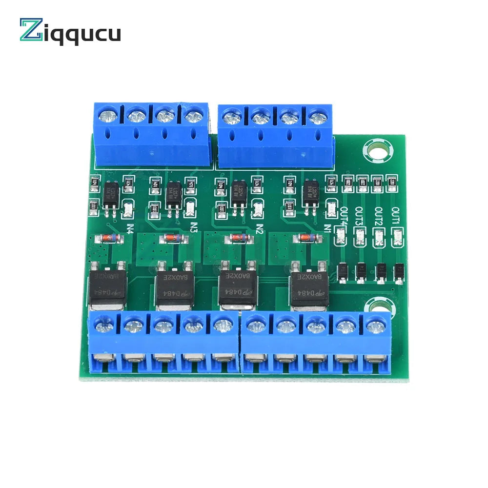 DC 3.7V~27V Optocoupler Isolated Driver Module 4 Channel MOS Tube FET Pulse Trigger Switch Controller Board for Motor LED Light